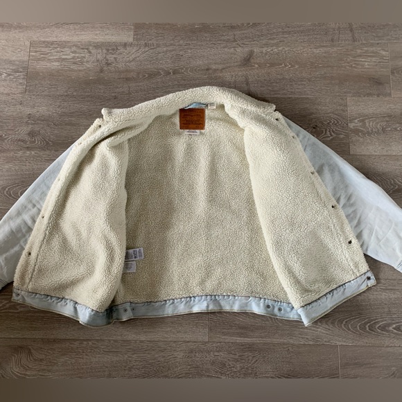 RELAXED FIT SHERPA TRUCKER JACKET - Picture 7 of 7